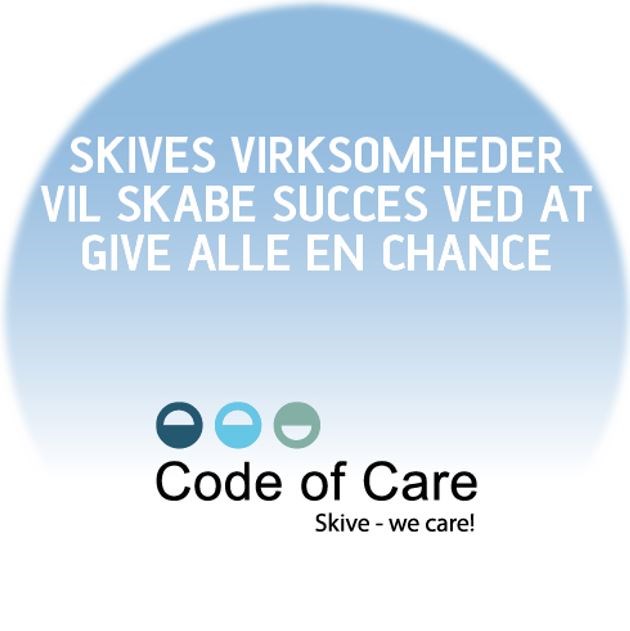Code of Care Skive logo rund med vision